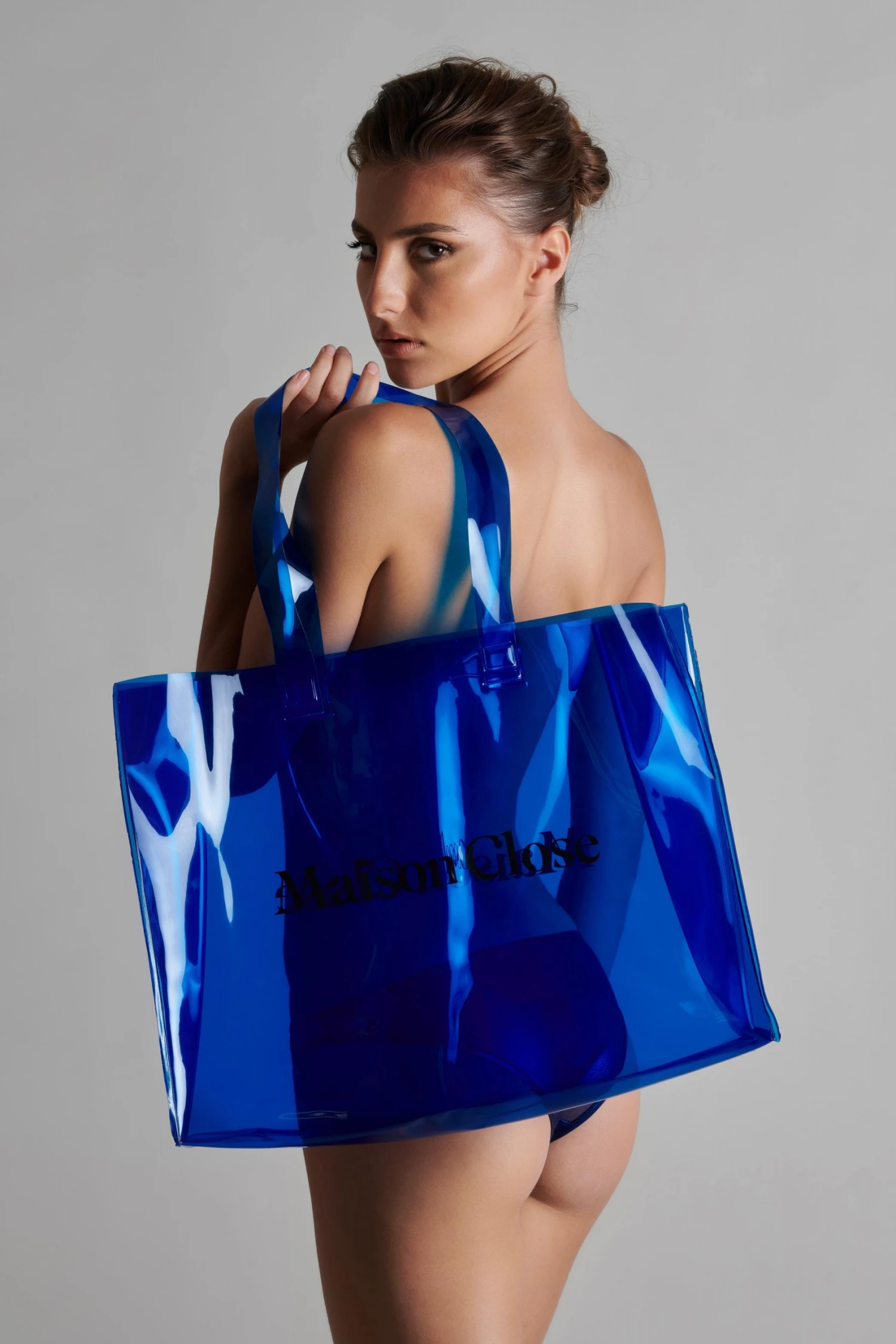 Maison Close Shopping Bag - Blue Angel Maison Close Shopping Bag - Blue Angel