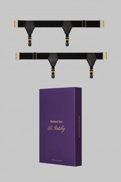 Maison Close Les Coquetteries Sock Garters - Le Gatsby - Black