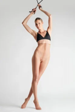 Maison Close Satin High Waist Tights - Les Coquetteries - 10 Denier - Caramel 7 Maison Close Satin High Waist Tights - Les Coquetteries - 10 Denier - Caramel