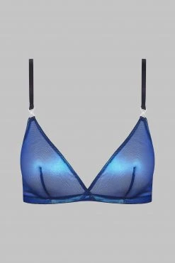 Maison Close Triangle Bra - Blue Angel