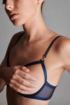 Maison Close Naked Breast Bra - Blue Angel
