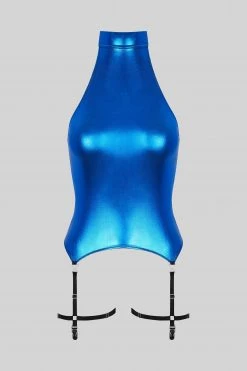 Maison Close Combinaison Suspenders - Blue Angel