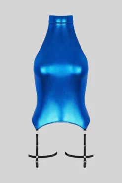 Maison Close Combinaison Suspenders - Blue Angel