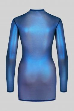 Maison Close Short Dress - Blue Angel