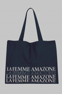 Maison Close Tote Bag - La Femme Amazone - Dark Gray