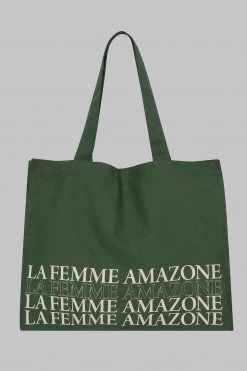 Maison Close Tote Bag - La Femme Amazone - Khaki