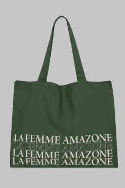 Maison Close Tote Bag - La Femme Amazone - Khaki