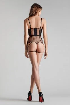 Maison Close High-waist Thong - L'Amoureuse - Black Dahlia