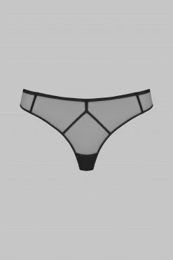 Maison Close Open Panty - L'Amoureuse - Black Dahlia