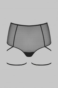 Maison Close High-waist Thong - L'Amoureuse - Black Dahlia
