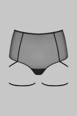 Maison Close High-waist Thong - L'Amoureuse - Black Dahlia