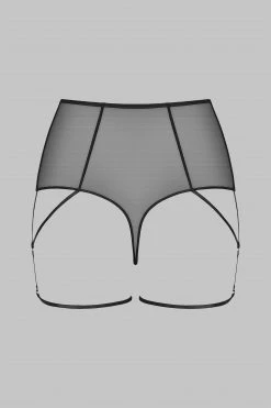 Maison Close High-waist Thong - L'Amoureuse - Black Dahlia