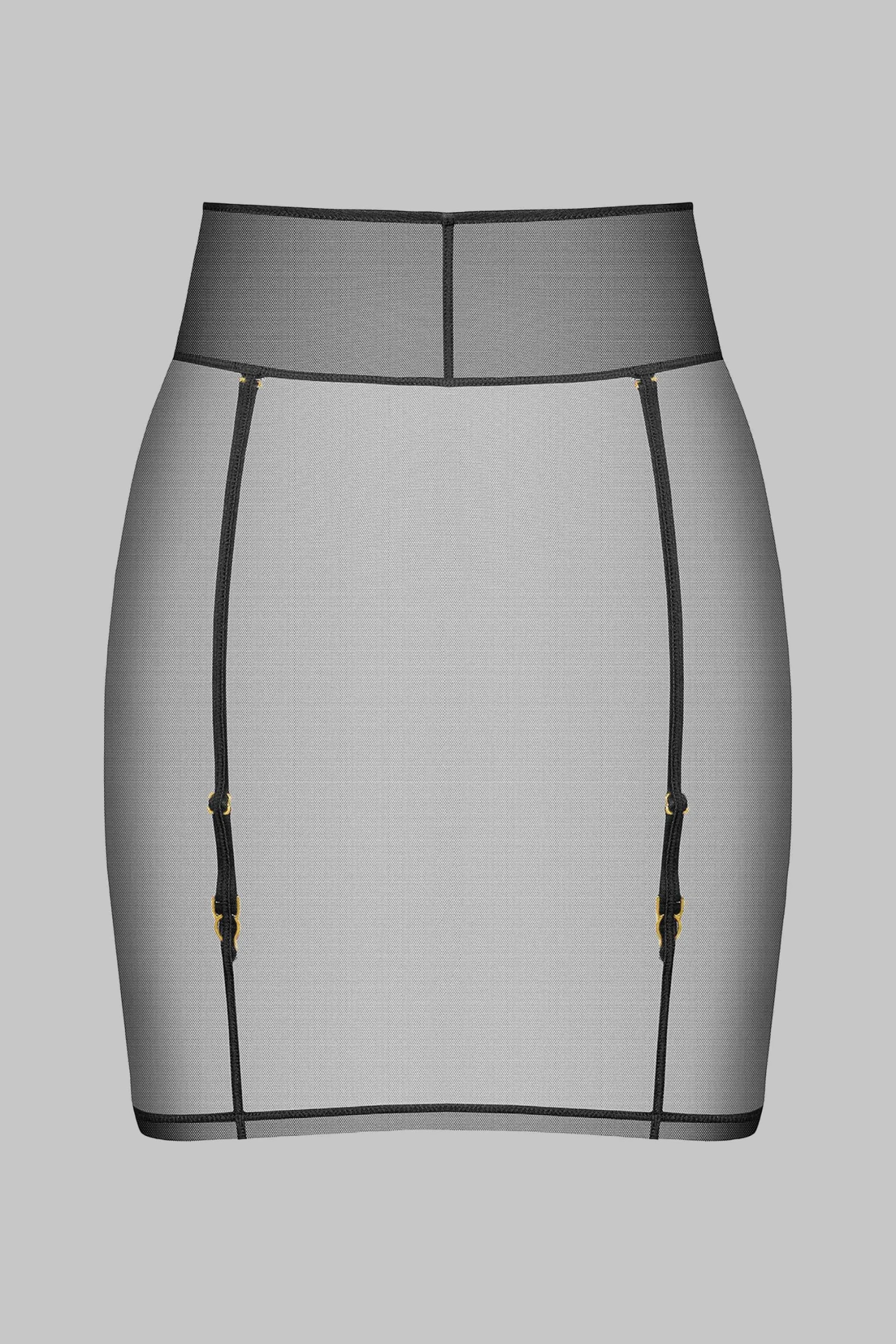 Maison Close Skirt With Suspenders - L'Amoureuse - Black Dahlia Maison Close Skirt With Suspenders - L'Amoureuse - Black Dahlia