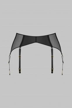 Maison Close Garter Belt - L'Amoureuse - Black Dahlia