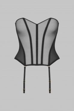 Maison Close Corset - L'Amoureuse - Black Dahlia
