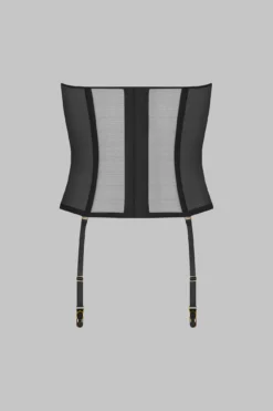 Maison Close Corset - L'Amoureuse - Black Dahlia