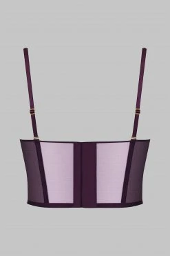 Maison Close Bustier Bra - L'Amoureuse - Purple Orchid