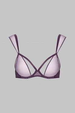 Maison Close Naked Breast Bra - L'Amoureuse - Purple Orchid
