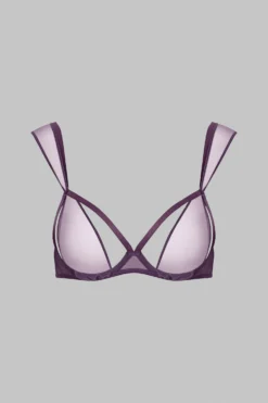 Maison Close Naked Breast Bra - L'Amoureuse - Purple Orchid