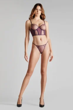 Maison Close Mini String - L'Amoureuse - Purple Orchid