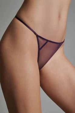 Maison Close Mini String - L'Amoureuse - Purple Orchid