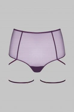 Maison Close High-waist Thong - L'Amoureuse - Purple Orchid