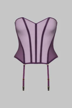 Maison Close Corset - L'Amoureuse - Purple Orchid
