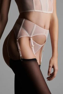 Maison Close Garter Belt - L'Amoureuse - Pink Peony 6 Maison Close Garter Belt - L'Amoureuse - Pink Peony