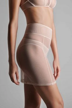 Maison Close Skirt With Suspenders - L'Amoureuse - Pink Peony