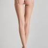 Maison Close 20 Denier Cut And Curled Back Seamed Stockings - Nude/Pink