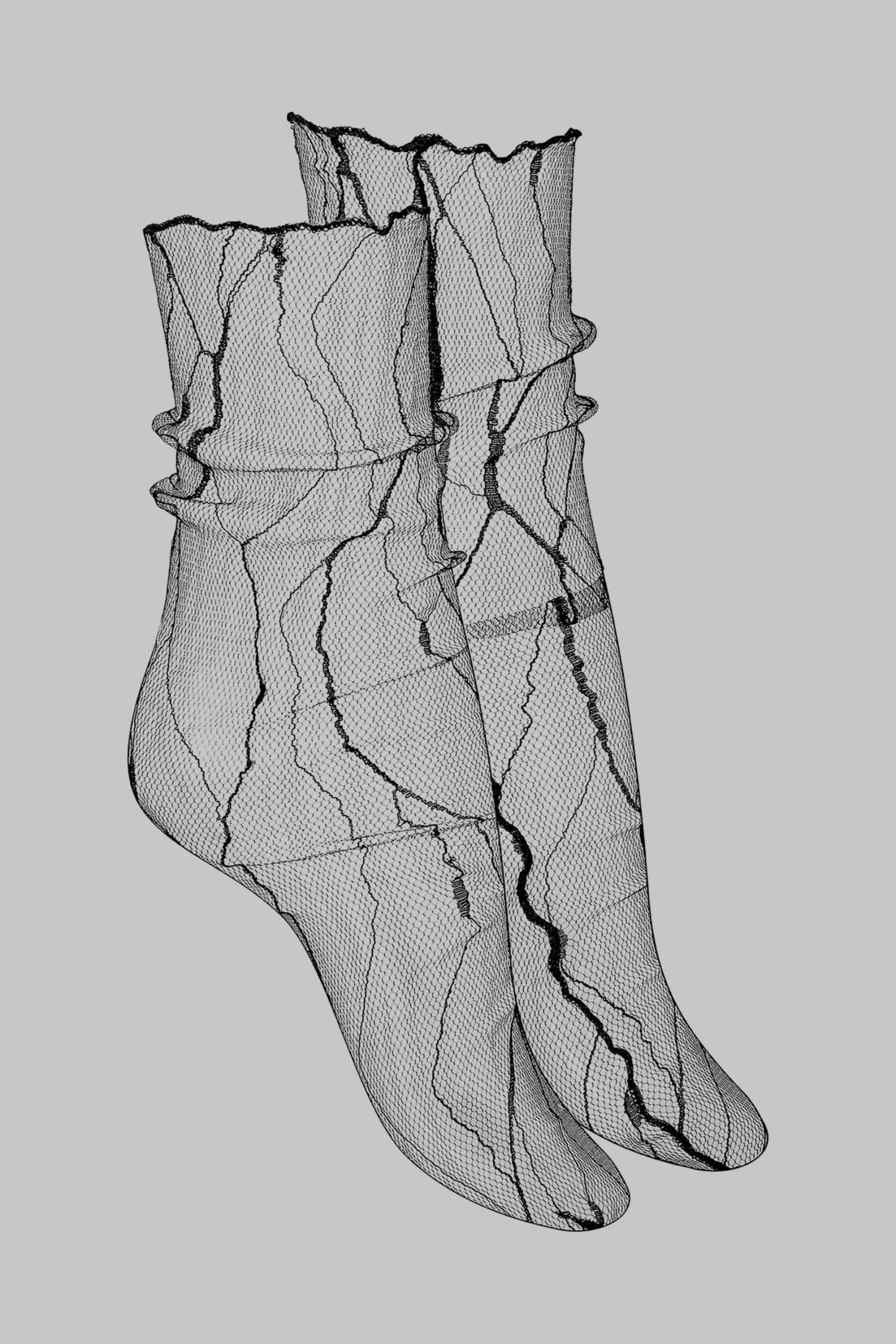 Maison Close Socks - Design - Black 4 Maison Close Socks - Design - Black