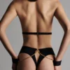Maison Close Openable High Waist Thong - Tapage Nocturne - Black 2 Maison Close Openable High Waist Thong - Tapage Nocturne - Black
