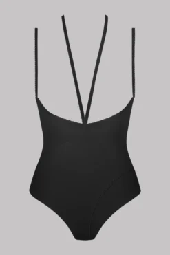 Maison Close Le Petit Secret Microfibre Thong Body Naked Breast - Le Petit Secret - Black