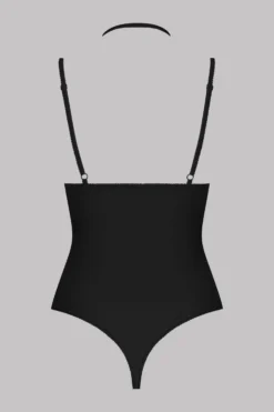 Maison Close Le Petit Secret Microfibre Thong Body Naked Breast - Le Petit Secret - Black