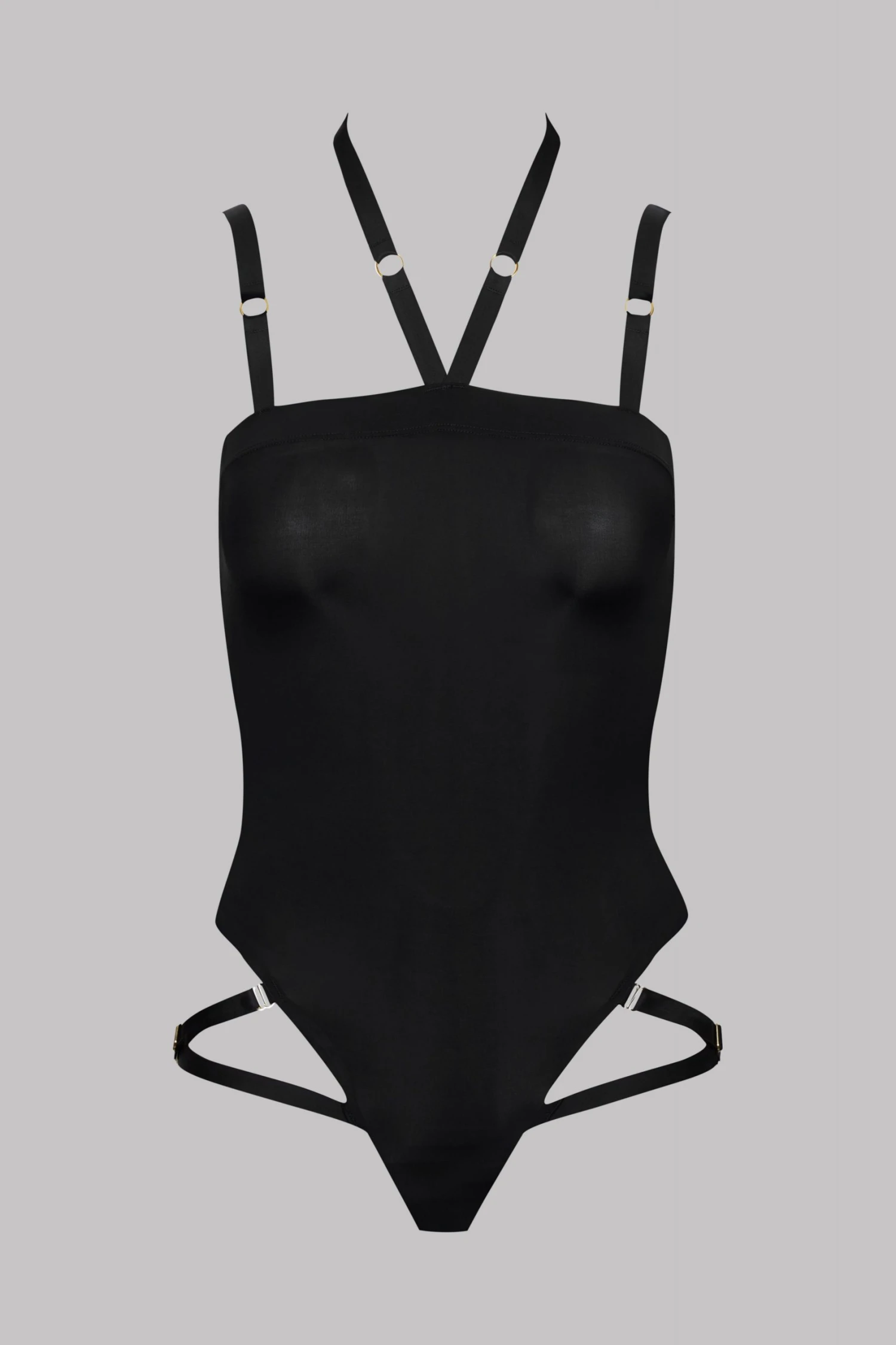 Maison Close Thong Body - Tapage Nocturne - Black 4 Maison Close Thong Body - Tapage Nocturne - Black