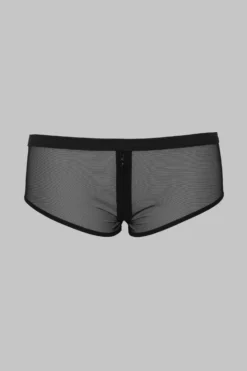Maison Close Shorty With Zip - Pure Tentation - Black