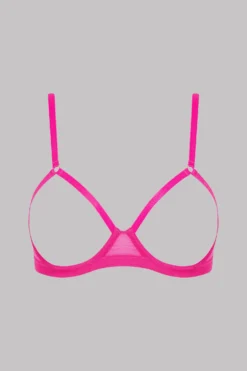 Maison Close Naked Breast Bra - Corps à Corps Neon - Neon Pink/Gold Corps à Corps Néon