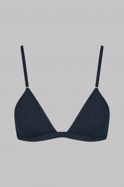 Maison Close Triangle Bra - La Femme Amazone - Dark Gray