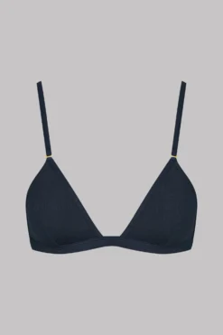 Maison Close Triangle Bra - La Femme Amazone - Dark Gray