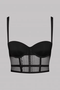 Maison Close Bustier Bra - Sacré Cœur - Black Sacré Coeur