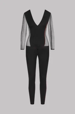 Maison Close Catsuit - Sacré Cœur - Black Sacré Coeur