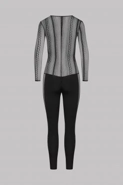 Maison Close Catsuit - Sacré Cœur - Black Sacré Coeur