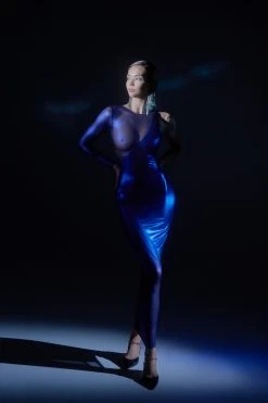 Maison Close Private Line Long Dress - Blue Angel - Limited Edition Of 300 Pieces 11 Maison Close Private Line Long Dress - Blue Angel - Limited Edition Of 300 Pieces