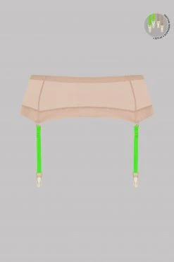 Maison Close Garter Belt - Corps à Corps - Nude/Neon Green/Gold 9 Maison Close Garter Belt - Corps à Corps - Nude/Neon Green/Gold