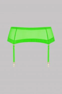 Maison Close Garter Belt - Corps à Corps Neon - Neon Green/Gold Corps à Corps Néon