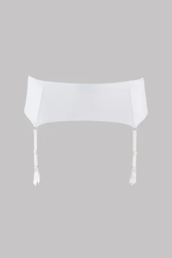 Maison Close Garter Belt - Pure Tentation - White