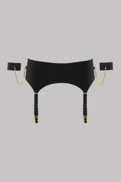 Maison Close Garter Belt With Cuffs - Tapage Nocturne - Black