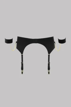 Maison Close Garter Belt With Cuffs - Tapage Nocturne - Black 17 Maison Close Garter Belt With Cuffs - Tapage Nocturne - Black