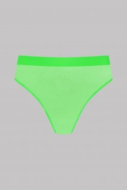 Maison Close High-waist Thong - Corps à Corps Neon - Neon Green