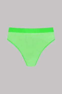 Maison Close High-waist Thong - Corps à Corps Neon - Neon Green